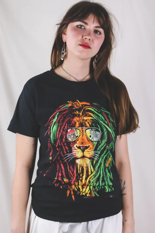 Rasta Lion Y2K t-paita