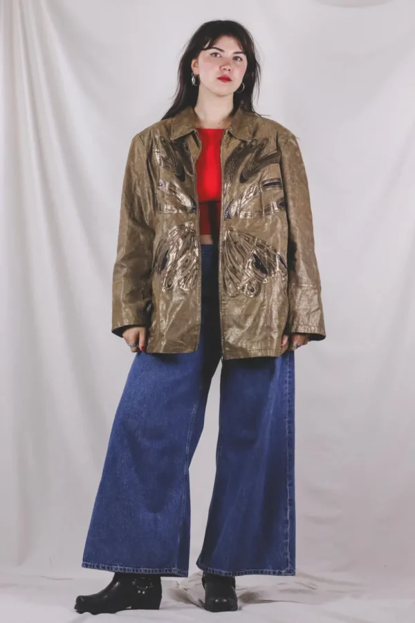 Redina vintagemokkanahkatakki