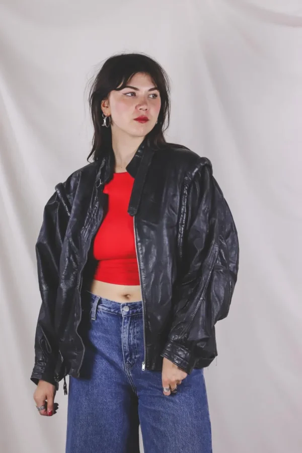 Relda vintagenahkatakki