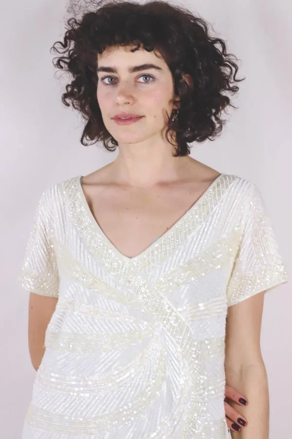 Renilda vintagepaljettipusero