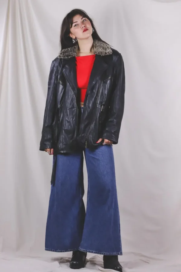 Ronya vintagenahkatakki