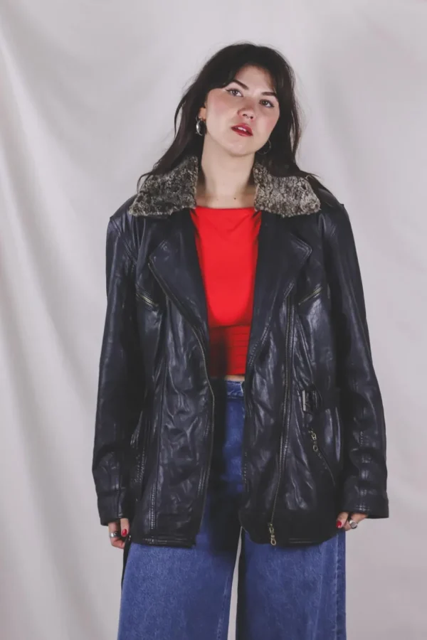 Ronya vintagenahkatakki