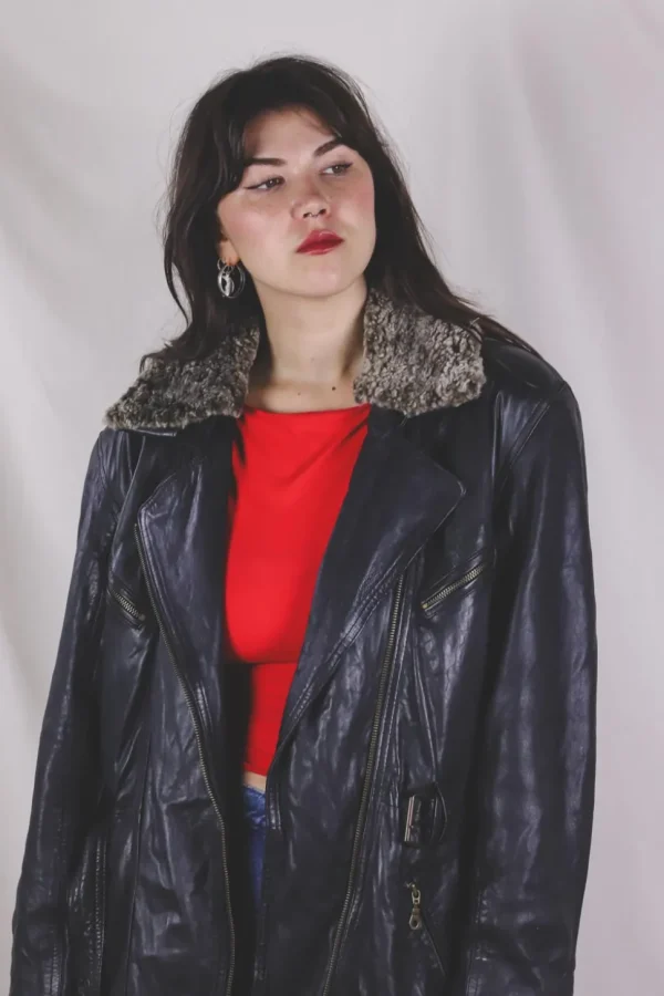 Ronya vintagenahkatakki