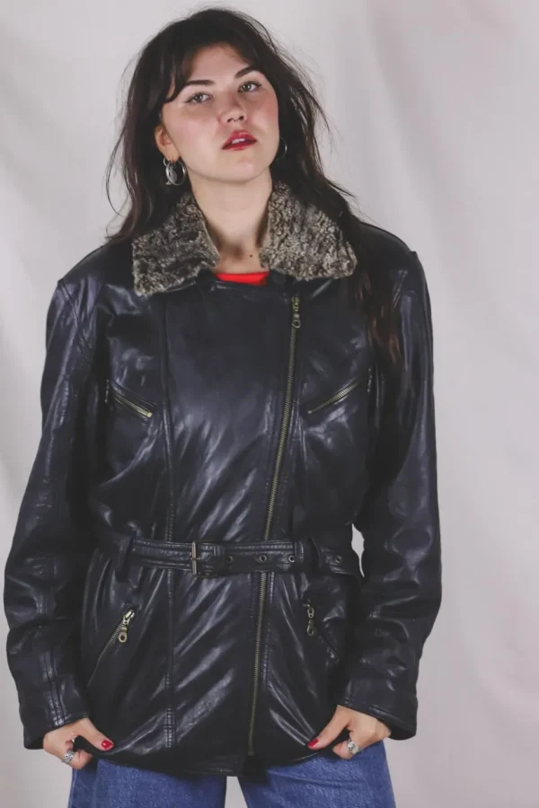 Ronya vintagenahkatakki