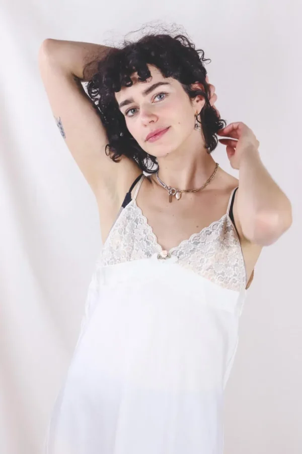 Rosa vintagesilkkimekko