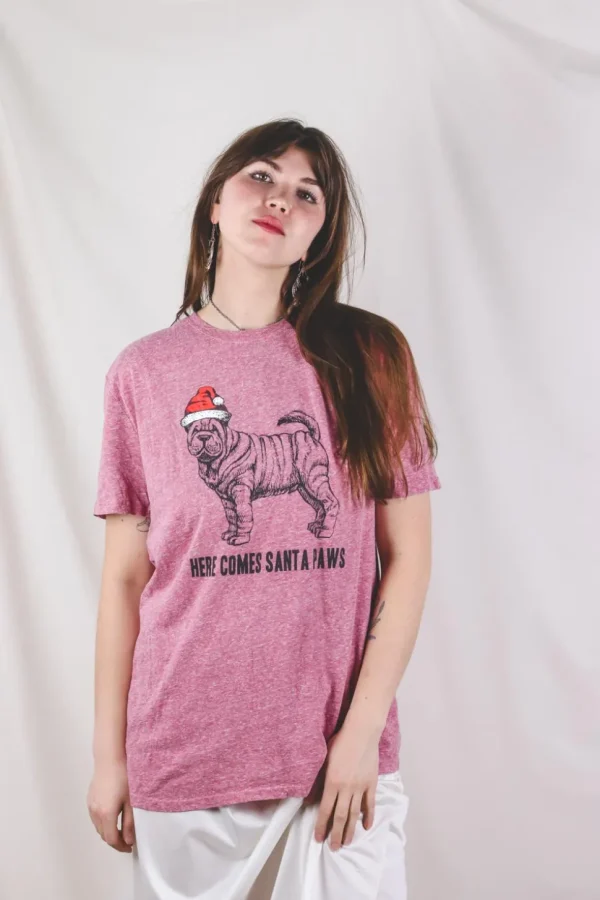 Santa Paws Y2K t-paita