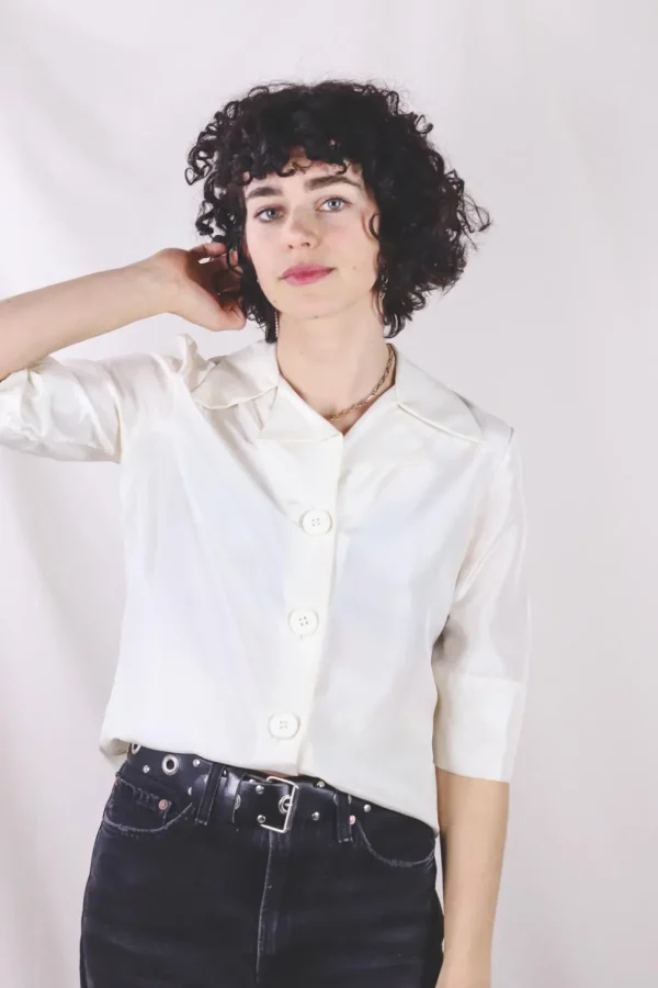 Selma kotimainen vintagesilkkipusero