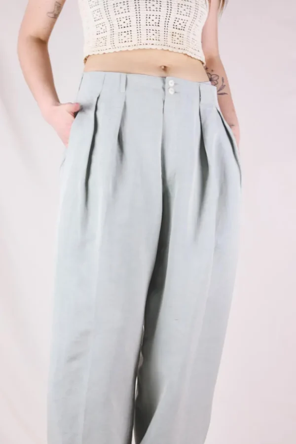 Selma kotimaiset vintageviskoosipellavahousut