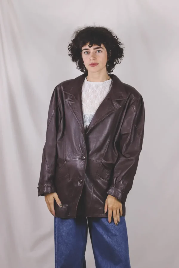 Sesi 80-luvun vintagenahkatakki