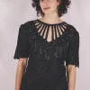 Sesilia vintagesilkkipaljettipusero