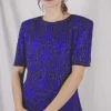 Sofi vintagesilkkipaljettipusero