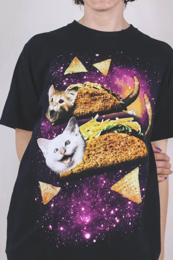 Space taco vintage t-paita