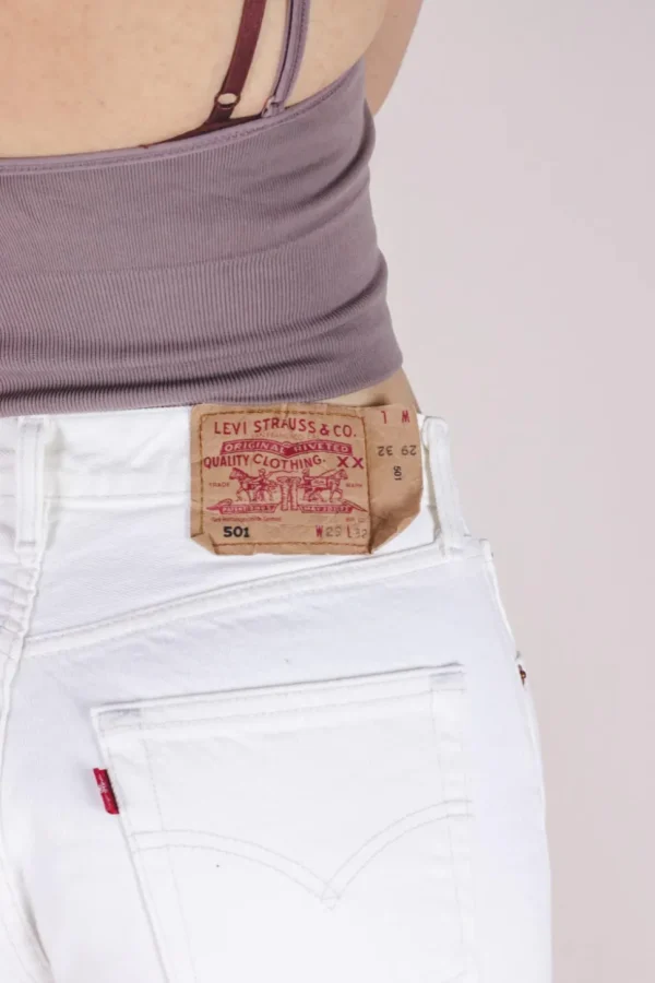 White vintage Levi's 501