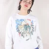 White wildlife 90-luvun vintagecollege