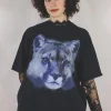 Wild cat vintage t-paita