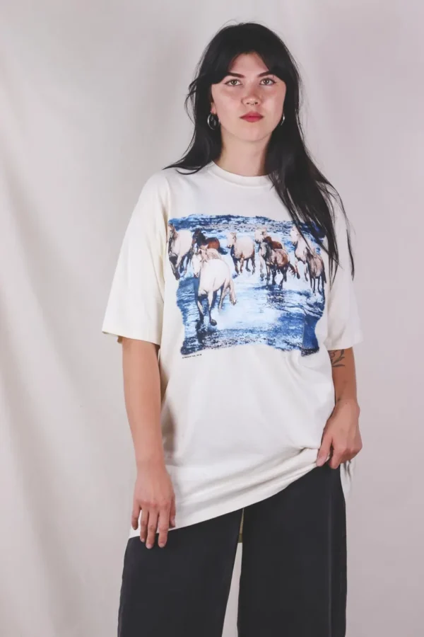 Wild horses vintage t-paita