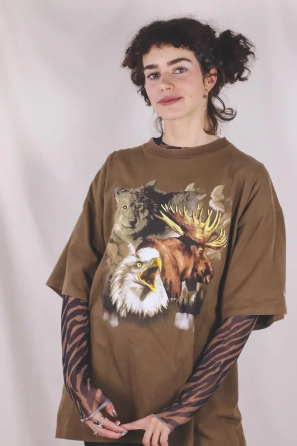 Wild life vintage t-paita
