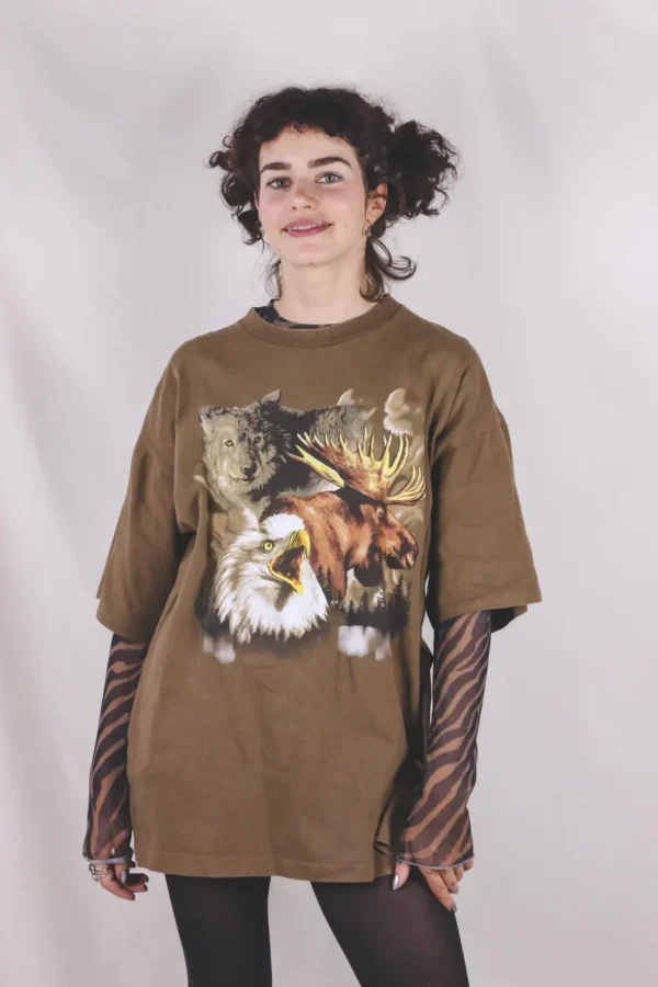 Wild life vintage t-paita