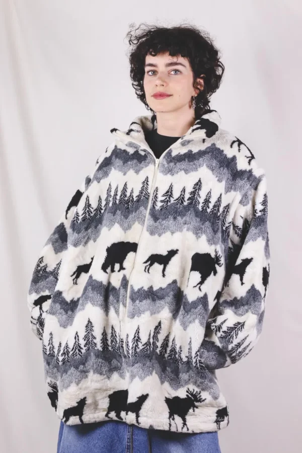 Wild 90-luvun vintagefleecetakki