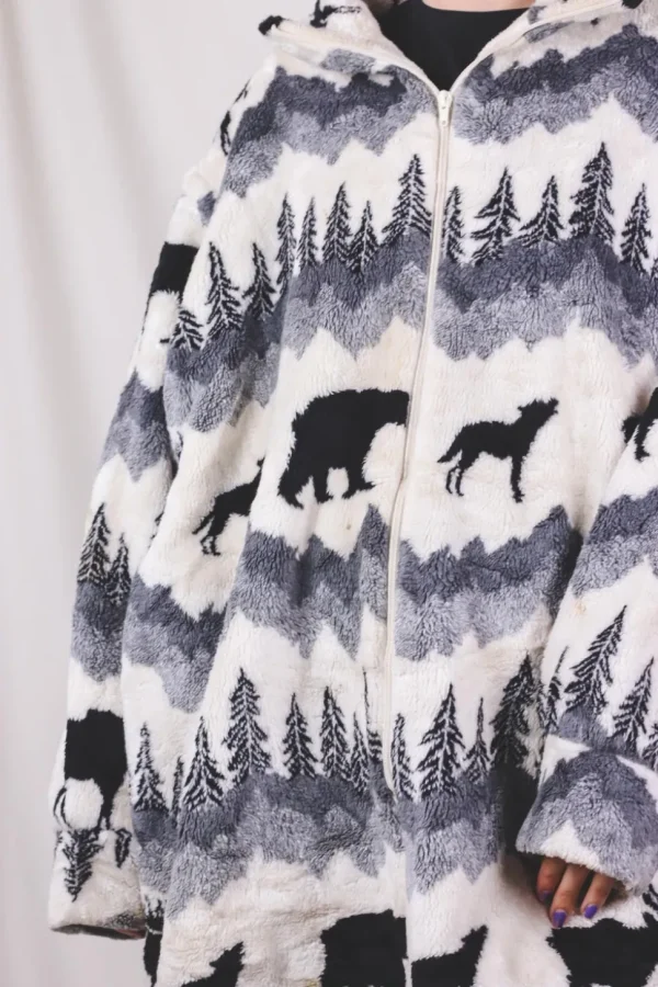 Wild 90-luvun vintagefleecetakki