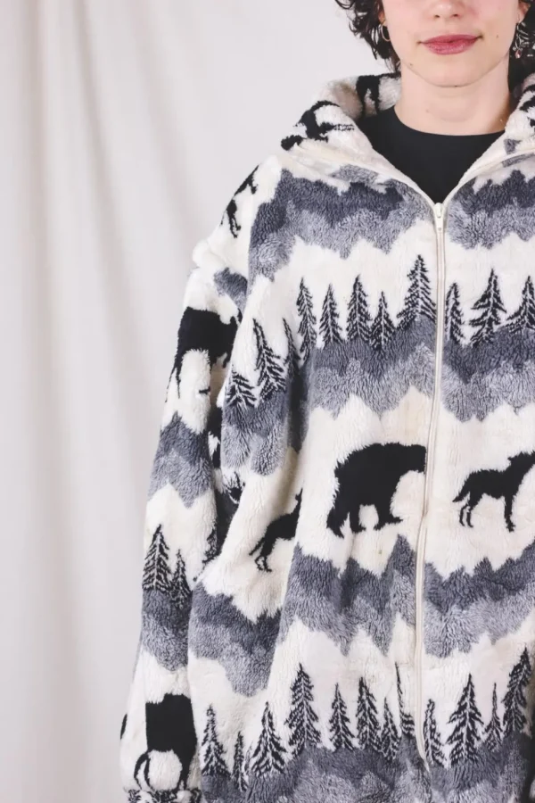 Wild 90-luvun vintagefleecetakki