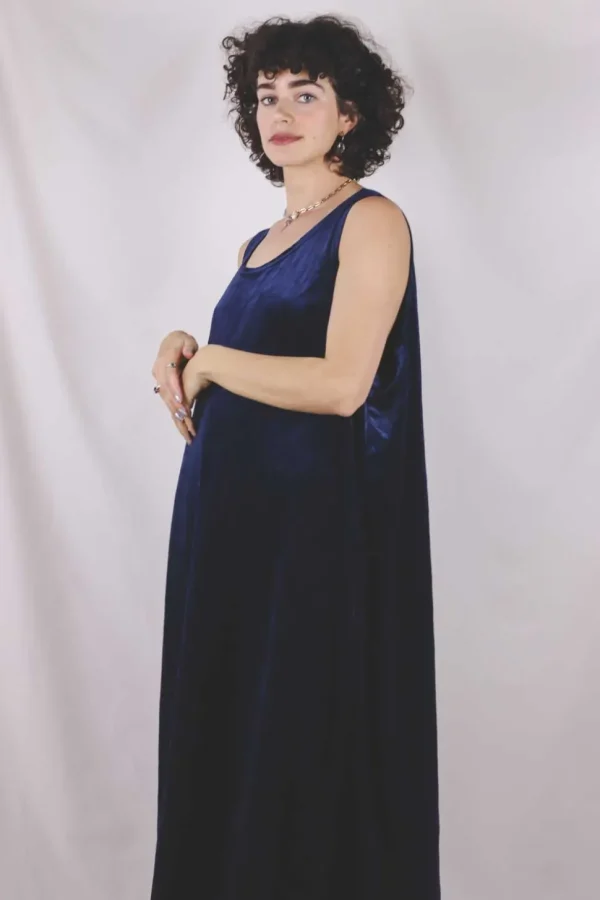 Wilma vintagesamettimekko