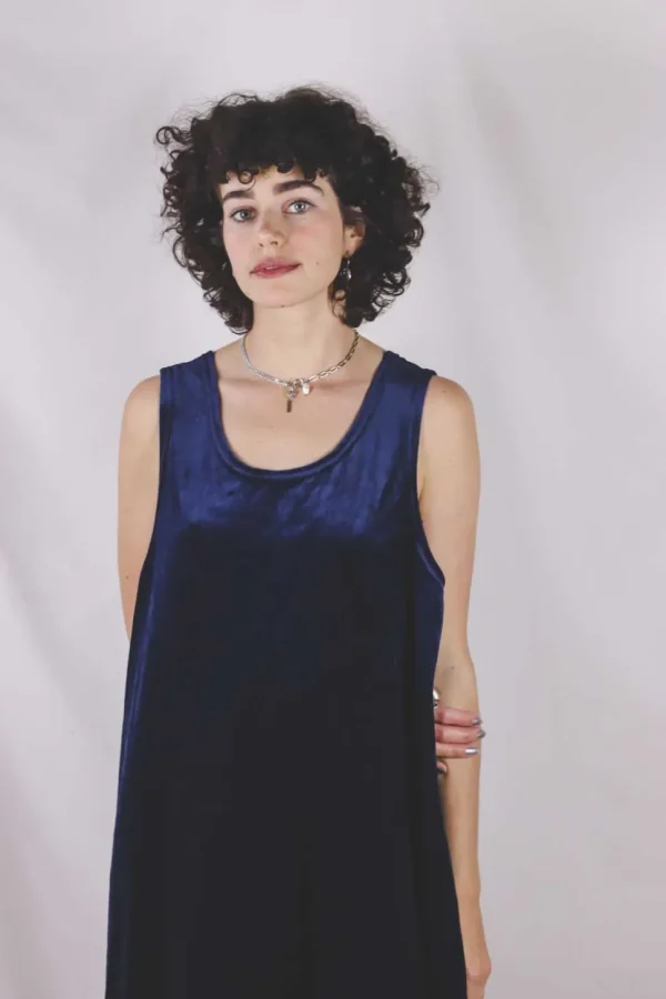 Wilma vintagesamettimekko