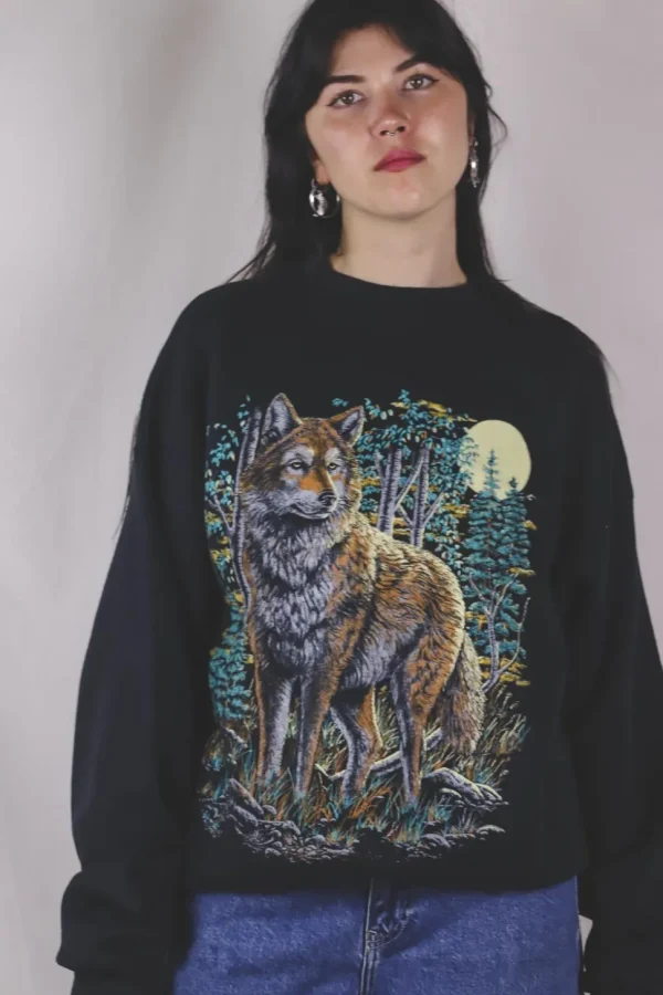 Wolf in the woods vintagecollege