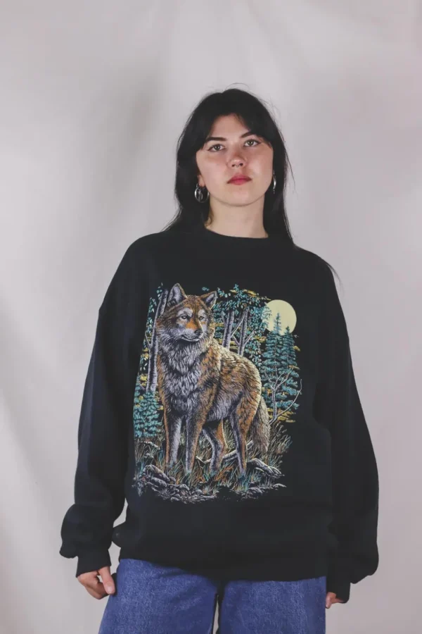 Wolf in the woods vintagecollege
